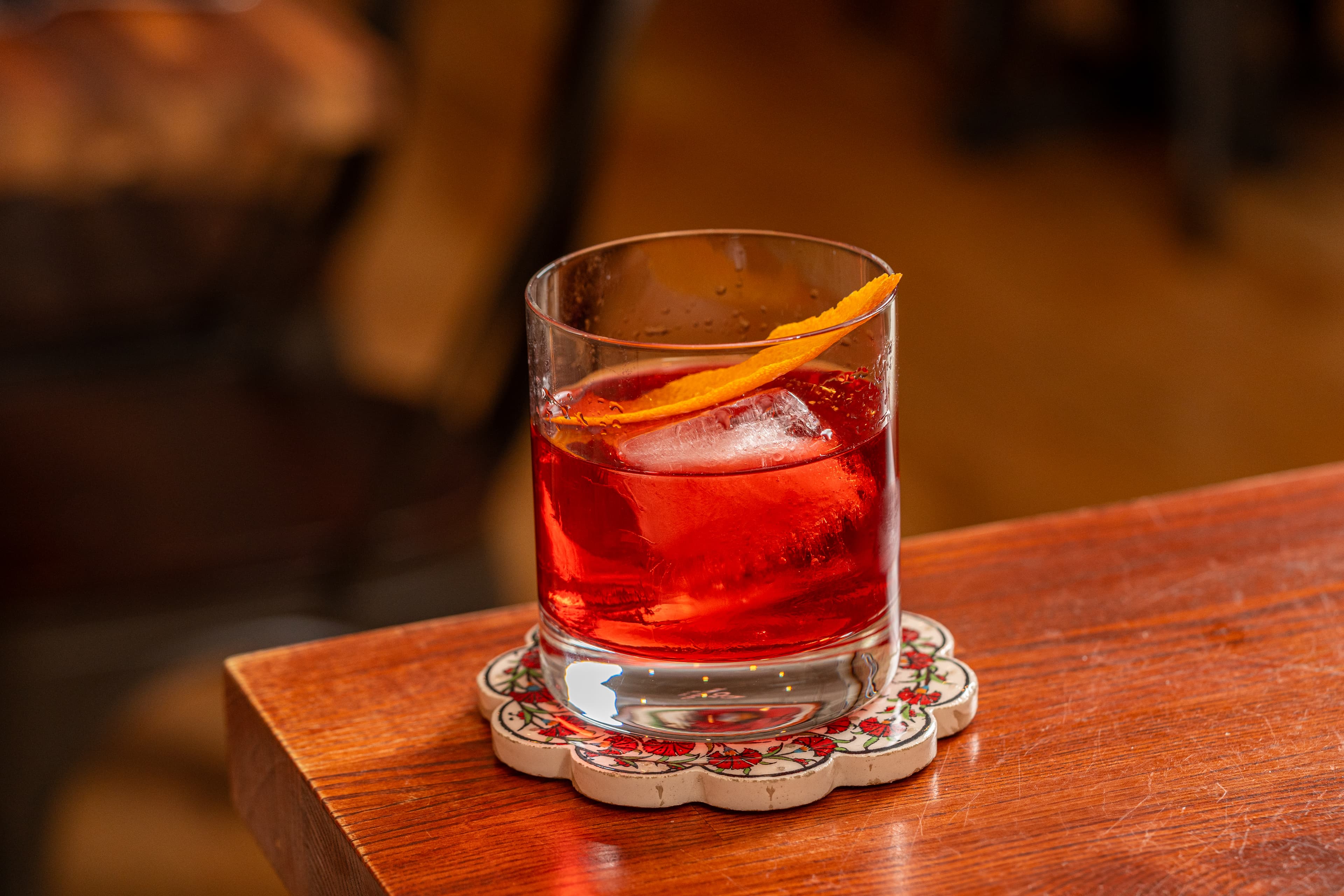 Classic Negroni cocktail at Ulivo